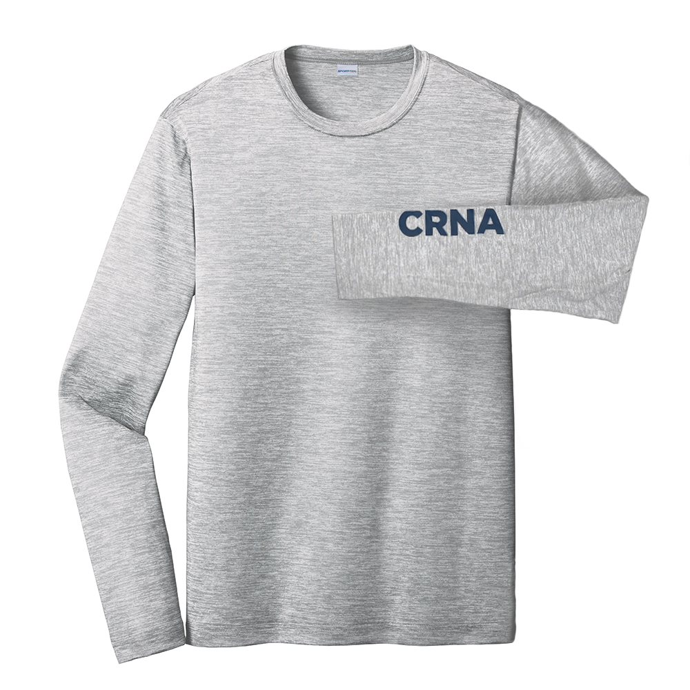 Unisex CRNA Long Sleeve Posicharge Tee